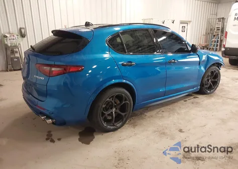 2022 Alfa Romeo Stelvio Quadrifoglio Awd from USA, damaged, VIN ZASPAKEV6N7D48645